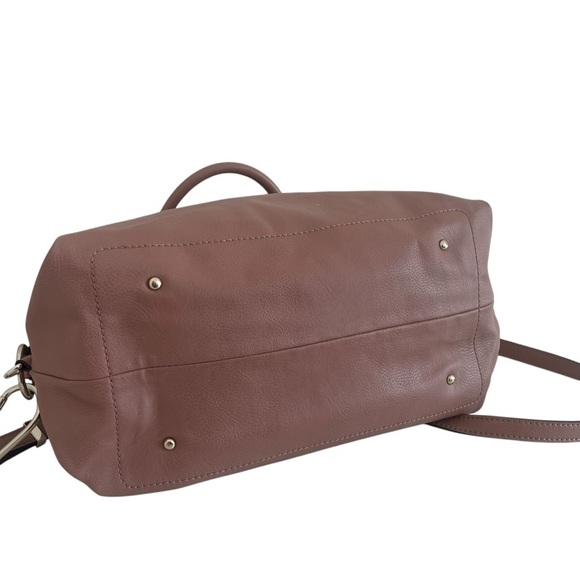 Guess large handbag crossbody NWOT pink mauve women’s purse pockets long strap - Picture 8 of 16